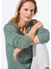 GOLDNER Kurzgröße:  Strickpullover Strickpullover mit V-Ausschnitt in bunt / gemustert