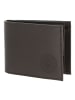 oxmox Leather Geldbörse RFID Schutz Leder 11 cm in braun-circle bloom