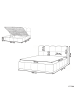 Beliani Doppelbett NOYON in Beige - (W) 200 x (H) 99 x (L) 217 cm