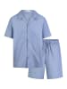 Seidensticker Pyjama Classic Fil a Fil in Nightblue
