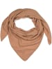 styleBREAKER Einfarbiger Musselin Dreiecksschal in Braun