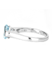 Xen Ring " Blautopas Solitär 925 Sterlingsilber" in Blau