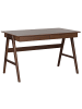 Beliani Schreibtisch SHESLAY in Braun - (W) 120 x (H) 75 x (L) 70 cm