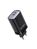 Wisam® Teltech Power Charger GaN 2x USB-C 45W Schwarz TCH-12
