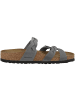 Birkenstock Sandale Franca Braided geöltes Naturleder schmal in grau