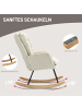 HOMCOM Schaukelstuhl-71L x 98,5B x 97H cm-Beige