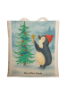Mr. & Mrs. Panda Tasche Pinguin Weihnachtsbaum Design ohne Spruch in Weiß