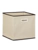 relaxdays 2x Faltbox in Beige - (B)30 x (H)30 x (T)30 cm