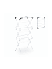 relaxdays Wäscheständer in Weiß - (B)62 x (H)136 x (T)51 cm
