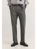 Bugatti Bundfaltenhose in grau braun
