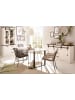 Furn.Design Esszimmer-Set weiß Pinie, anthrazit, 3-teilig mit Esstisch, Vitrine, Sideboard