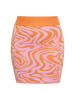 Swirly Damen Rock in PINK ORANGE