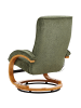 Beliani Massagestuhl HERO in Grün/Braun - (W) 51 x (H) 102 x (L) 80 cm