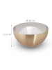 relaxdays 3 x Servierschüssel in Gold/ Silber - (H)12,5 x Ø 25 cm