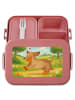 Mr. & Mrs. Panda MEPAL Bentobox Hund Dackel Design ohne Spruch in Rot Pastell