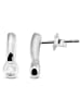 Adeliás Damen Ohrringe – Ohrstecker aus 925 Silber mit Zirkonia in silber