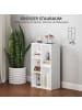 HOMCOM Bücherregal in Weiß 74,3L x 24B x 80H cm