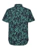 Petrol Industries Allover-Print Shirt Noche in Blau