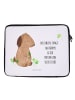 Mr. & Mrs. Panda Notebook Tasche Hund Kleeblatt mit Spruch in Weiß