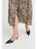 b. young BYMMJOELLA MIDI SKIRT 2 - LIGHT WOVEN Loose fit in Birch Leopard