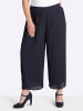 sheego Plisseehose in tiefblau