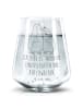 Mr. & Mrs. Panda Trinkglas Pinguine Einschlafen mit Spruch in Transparent