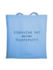 Mr. & Mrs. Panda Shopper Spruch Tragetasche Einkauf mit Spruch in Sky Blue