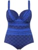 Ulla Popken Badeanzug in violettblau