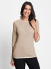 WITT WEIDEN Pullover in beige-ecru-gemustert