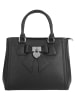 Cluty Handtasche Solcuore echt Leder in schwarz