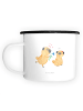 Mr. & Mrs. Panda Kaffeetasse Mops Verliebt ohne Spruch in Weiß