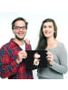 Mr. & Mrs. Panda Maus-Pad Einhorn Pilz ohne Spruch in Schwarz