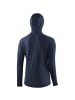Löffler W HOODYMERINO-FLEECE in Blau