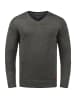 BLEND Strickpullover BHLasse 20703348ME Strickpulli mit aufgestickten Ellenbogenpatches in Grau