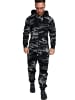 Amaci&Sons Jumpsuit SACRAMENTO in Camouflage Schwarz