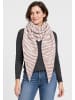 Faera Schal Zebramuster Dreiecksform Spitze Enden in Rosa