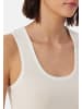 Schiesser Unterhemd / Top Personal Fit in Creme / dunkelblau