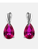 Diamant L'éternel Ohrringe aus 585 Weißgold mit Rubin