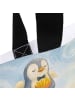 Mr. & Mrs. Panda Tote Bag Pinguin Engel Pommes Design mit Spruch in Weiß