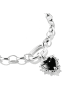 Thomas Sabo Charm-Anhänger Vintage-Herz Schwarz Connect in silber, schwarz, weiß