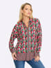 Heine Shirtbluse in pink-schwarz-bedruckt
