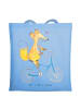 Mr. & Mrs. Panda Shopping Tasche Fuchs Fahrrad fahren ohne Spruch in Sky Blue