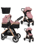 BeBelissimo 2 en 1 Kinderwagen - Wickeltasche - Nicea in Rosa