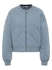 DreiMaster Vintage Quilted Sweatjacke in Grau Blau