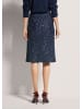 MADELEINE Schlanker Pencil-Skirt mit Wendepailletten in marine