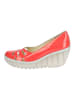 Fly London Pumps in Rot Lack