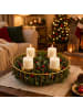relaxdays Adventskranz in Gold - (H)10 x Ø 33 cm