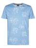 Petrol Industries T-Shirt mit Allover-Print Grafito in Blau