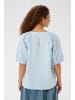SAINT TROPEZ Kurzarm-Bluse PalaSZ Lockere Passform in Skyway