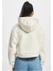 DEF Zip-Kapuzenpullover in white